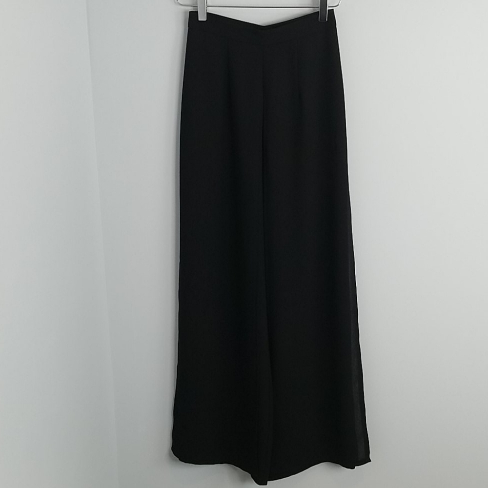 Joseph Ribkoff black dress up Palazzo Pantaloon / Wide Pants size 4